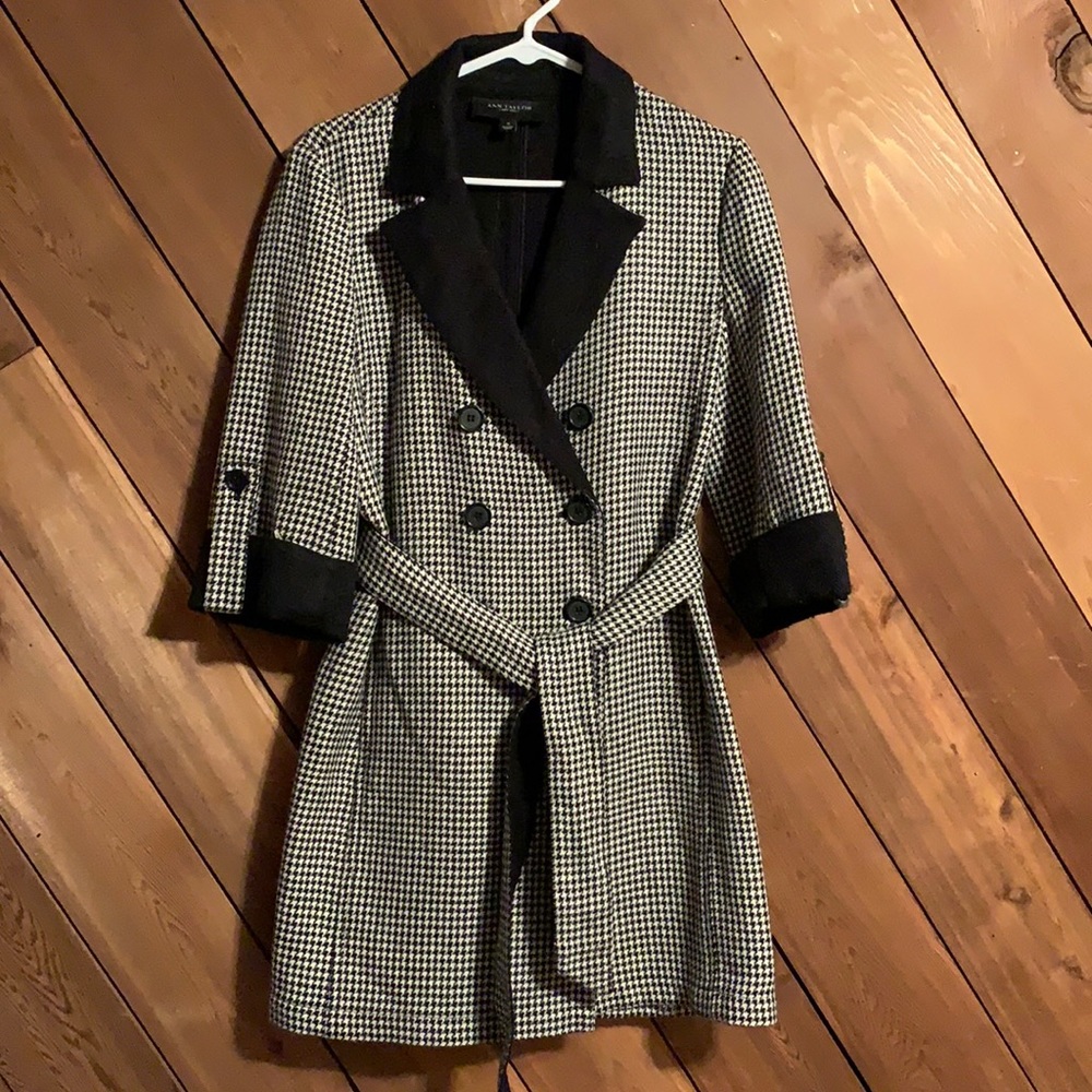 Ann Taylor Houndstooth Wool Jacket